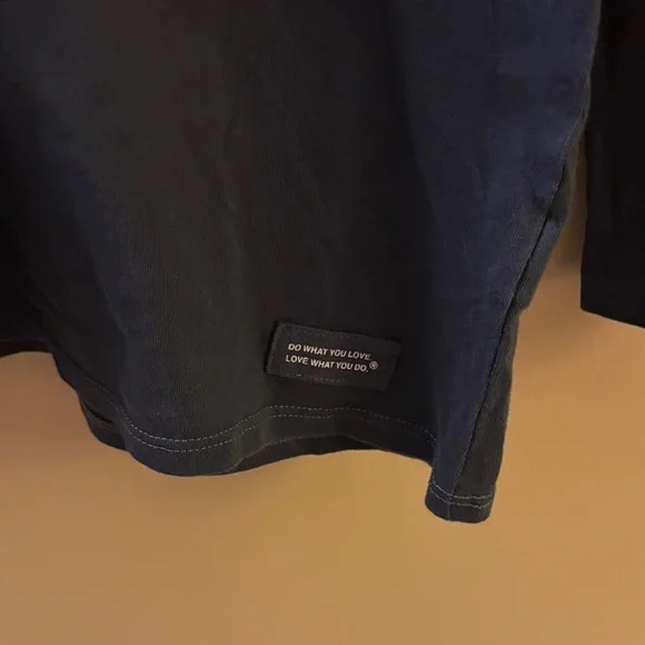 NWT Life Is Good Navy Hoodie with Olive Butterfly Heart Large - Picture 4 of 7